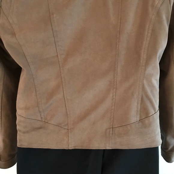 Moto Jacket ODYN Faux Suede Asymmetrical Zipper - Picture 6 of 6